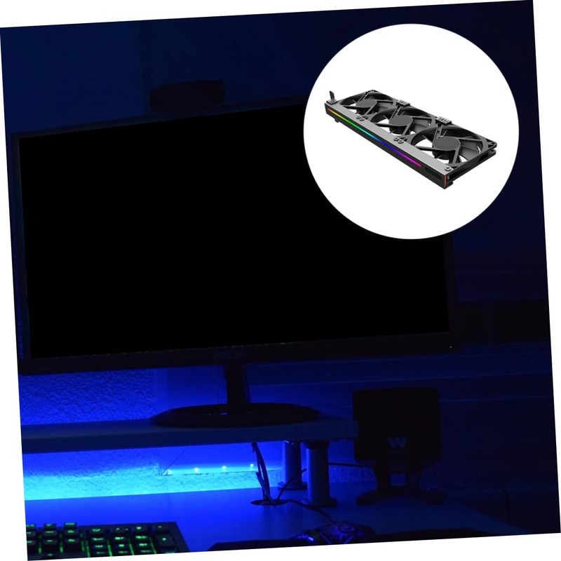 TEHAUX 5v Graphic Card Cooler RGB Lighting Pin Air Cooling