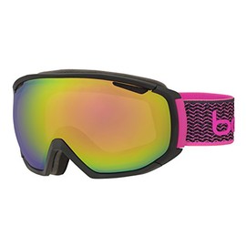 Bolle Tsar Matte Pink Rose Gold Googles, Black/Neon, One Size