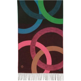 FRAAS Cashmink Scarf 56 x 200 cm - Softer than Cashmere - Made in Germany - Scarf with Circle Design for Women - Perfect for Autumn and Winter, Cobalt Blue