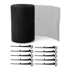 Namvo Mesh Gutter Guard,Black Plastic Gutter Leaf Guard Mesh Protection