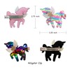 Summer Crystal Unicorn Alligator Hair Clips For Women and Girls