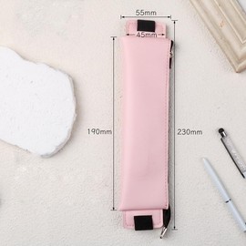 Amaezorx 4Pcs Elastic Pen Holder Set - Genuine PU Leather Adjustable Pencil Sleeve with Band, Fits 8" to 11.5" Notebooks/Journals/Binders, Universal Stationery Organizer for Pens/Pencils/Stylus