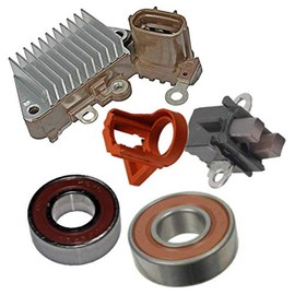 ManiacEM Alternator Rebuild Kit for Case New Holland SBA18504-6440 Denso 101211-1390 Regulator, Brushes, Bearings - 11844RK