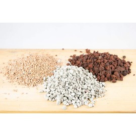 3 Gal. Pumice, Red Lava, Turface for Cactus & Succulent, Bonsai Tree Soil Mix - One Gal. Each Inorganic Additive