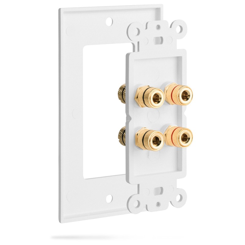 Fosmon Home Theater Wall Plate - Premium Quality Gold Plated