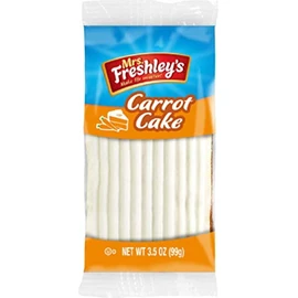 Mrs. Freshley's Iced Carrot Cake, Indivually Packaged, 3.5 oz | Pack of 8