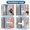 8Pcs Sash Jammer Blocker, Door Jammer Sash Window Locks for
