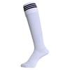 MINE MIN-304-K WT x BK Soccer Socks, Junior [Abrasion]