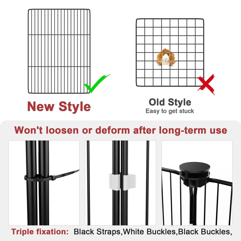 Tresbro Guinea Pig Cage with Waterproof PVC Bottom Liner &
