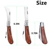BODLYL Grafting Gardening Knife, Double Blades Garden Knife for Budding