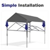 Mergrim 10' x 20' Carport Canopy Replacement Cover with Ball