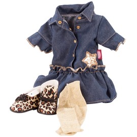 Götz Golden Coolness 3403318 Combination Doll Clothing Size XM 4-Piece Clothing and Accessory Set for Standing Dolls 36 cm