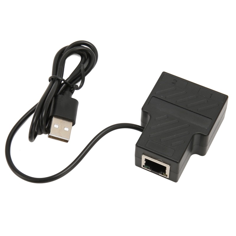 RJ45 Splitter Adapter 1 to 2 100Mbps Plug and Play