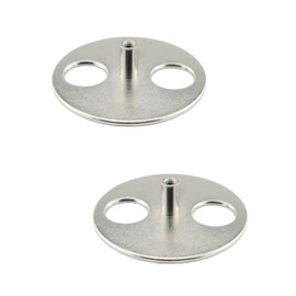 DGHAOP 2PCS Metal Round Spring Wound Key Music Box Movement DIY Repair Part Home Decor Product