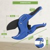 BLOSTM Plastic Pipe Cutter - Heavy Duty Ratchet Pipe Cutters