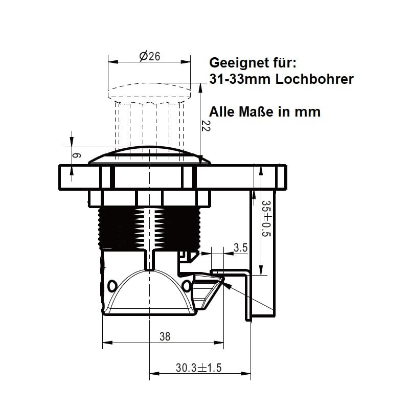 Haasweller I 3 x Professional Push Lock 1-24 mm +