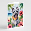 Caroline's Treasures Skye Terrier Luau Greeting Cards Pack of 8