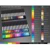 36 Flexible Brush Tip Acrylic Paint Pens Markers Set 1-7mm