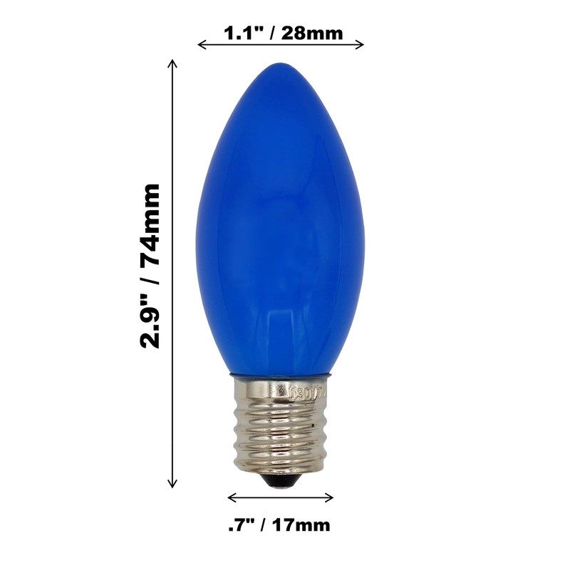 Creative Hobbies Box of 25 Random Blinking C9 Incandescent Light