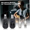 FUNOMOCYA Wireless Audio System Transmitter Receiver Set Condenser Microphone Stable