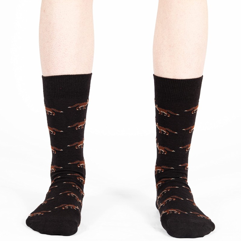 Mysocks Unisex Ankle Design Socks Fox, Fox, 7-11 uK