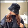 White Fang CZ040 Hat, Bucket Hat, Denim, Unisex, Brim, Bucket