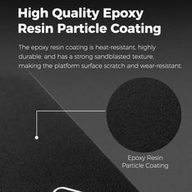 Creality K2 Plus Epoxy Resin Build Plate Kit, 3D Printer Heat and Wear Resistance Epoxy Resin Coating Spring Steel Plateform Print Bed with Wipe Nozzle Design for K2 Plus