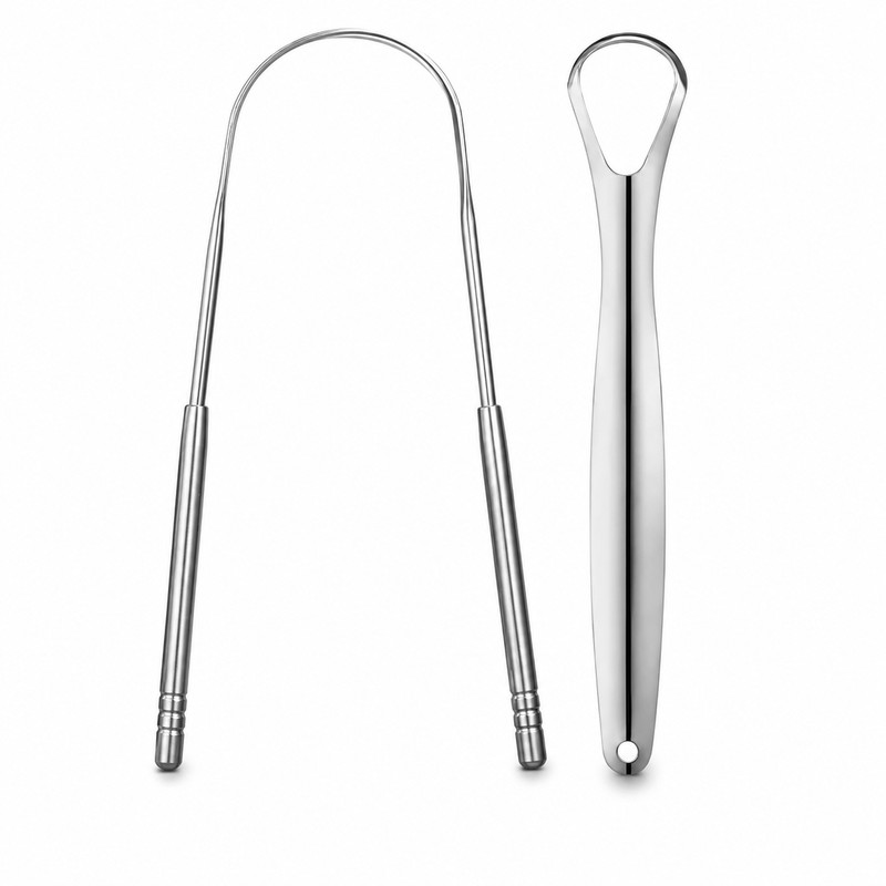 Stainless Steel Tongue Scraper for Daily Oral Care – Reusable