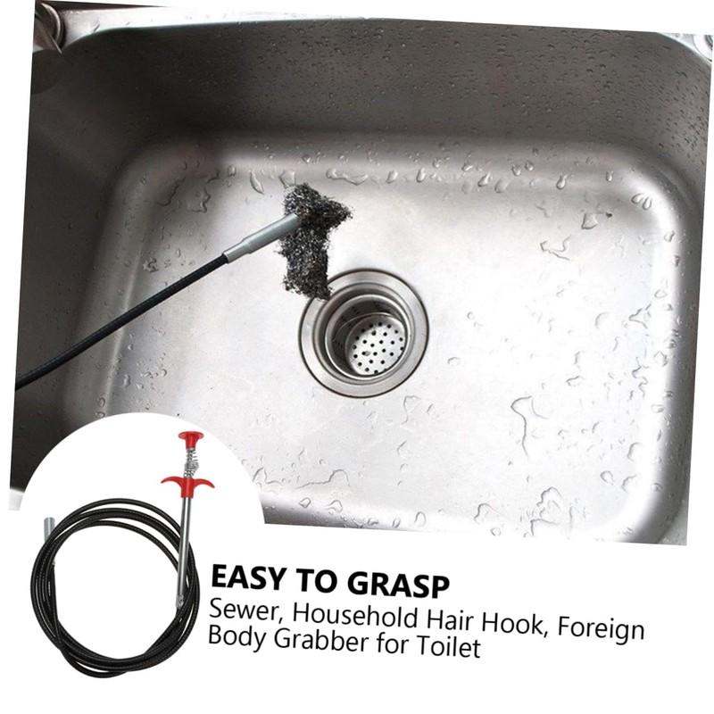DOITOOL Unclog Sink Drain Flexible Grabber Tool Drain Removal Tool