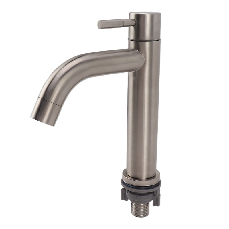 Kitchen Faucet Single Hole Stainless Steel Single Cold Sink Faucet