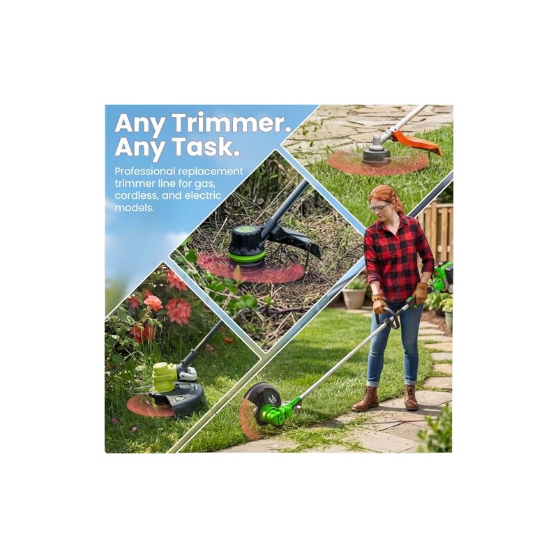 YWTESCH 0.095" Twisted Round Trimmer Line - 400 Feet