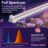 Elaruslux 6 Pack 4FT Plant Grow Light,T8 Pinkish White Full