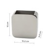 Gedy PL981300300 Brush Holder, Chrome, 4.5 x 10 x 10