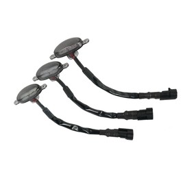 KACEPAR Front Grille Mesh Mount LED Lighting Kit Smoke Lens, LED Front Grille Insert Clearance Marker Lighting Kit w/Wire Harness, 2010-2018 Compatible with Ford F 150, Blue Light 3 PCS