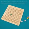 Wooden Multiplication Board Educational Multiplication Game Board for Learning Teaching
