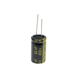HUABAN Pack of 5 450 V 82UF 18 x 31 mm Lead Wire Aluminium Electrolytic Capacitor High Frequency Low Equivalent Series Resistance 450 Volt 82 UF