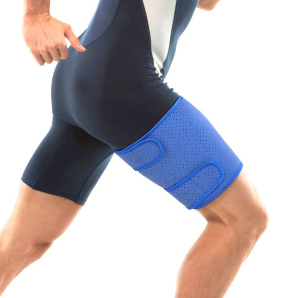 Thigh Support, Super Breathable Thigh Compression Brace Thigh Support Wrap