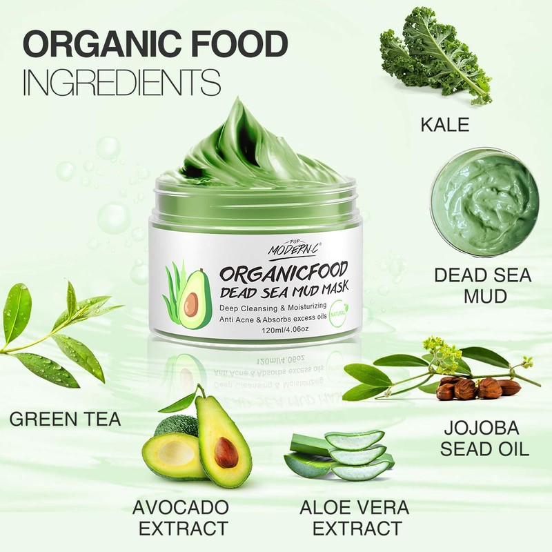 Clay Mask Avocado Dead sea Mud Stick Mask Natural Organic