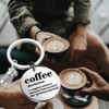 TGBJE Coffee Lovers Gift Coffee Cup Charm Keychain Coffee Junkie