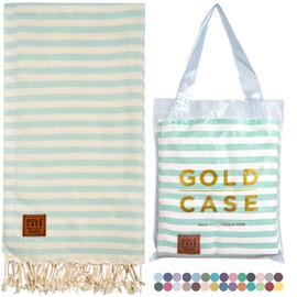 GOLD CASE HOME COLLECTION Turkish Beach Towel OLYMPOS XXL Oversized Bath Towels 100% Cotton Quick Dry, Sand Free - with Reusable Bag Gift PRE-Washed Super Soft (Olymyra-Red), 71x40''