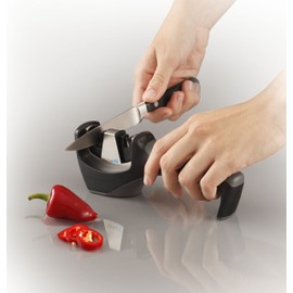 KitchenIQ 50032 Carbide Ceramic Pull-Thru Knife Sharpener