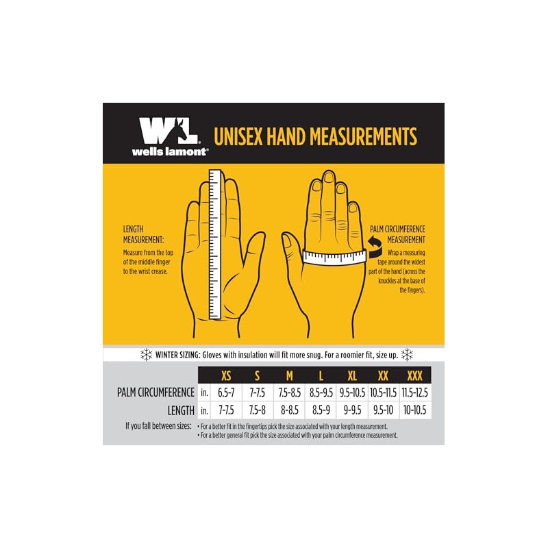 Wells Lamont HydraHyde Winter Mittens, Cowhide Leather, X-Large (812XL)
