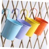 Mipcase 4pcs Detachable Iron Hanging Flowerpot Space Saving Decorative Plant