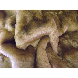 Short Plush Care Bear Faux Fur Fabric - Antelope Brown, 1Mtr - 150cmx100cm