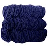 Ponytail Elastics, Bulk Pack of 432pc, 2mm (Navy Blue)