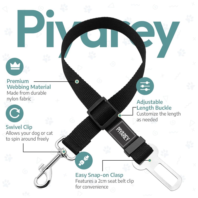 Adjustable Car Seat Belt for Pets - Dog & Cat