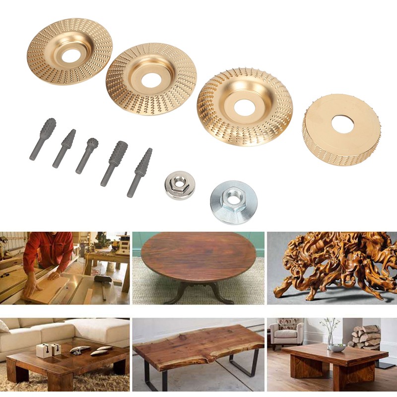 Wood Carving Disc Rotary File Set Angle Grinder Grinding Shaping