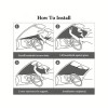 TSUINZ For Ford Mustang Yellow Eye Car Front Windshield Sun