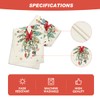 Artoid Mode Red Nutcracker Floral Holly Christmas Table Runner, Seasonal