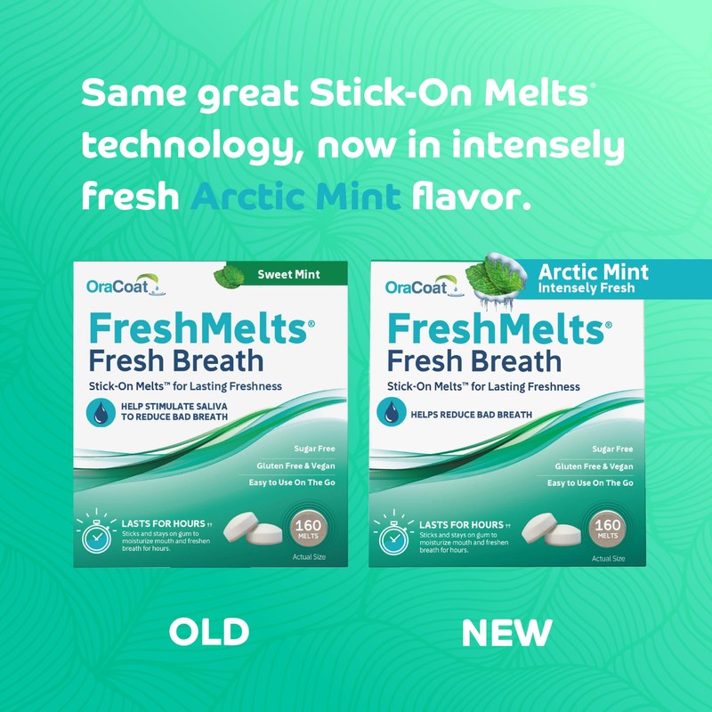 Oracoat FreshMelts Fresh Breath Stick-on Melts for Lasting Freshness, 40